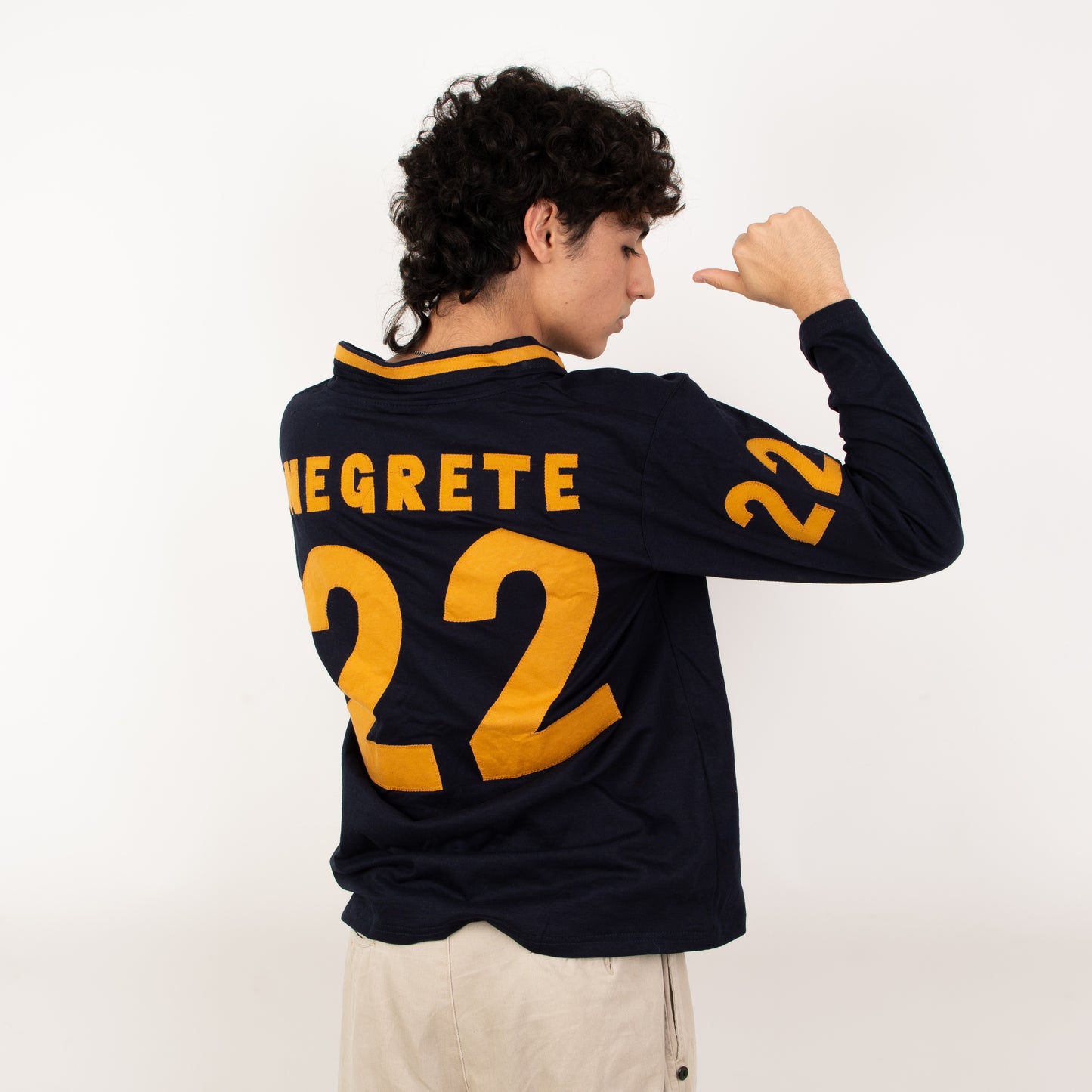 Jersey Retro Número 22 – Homenaje a Negrete, Manga Larga
