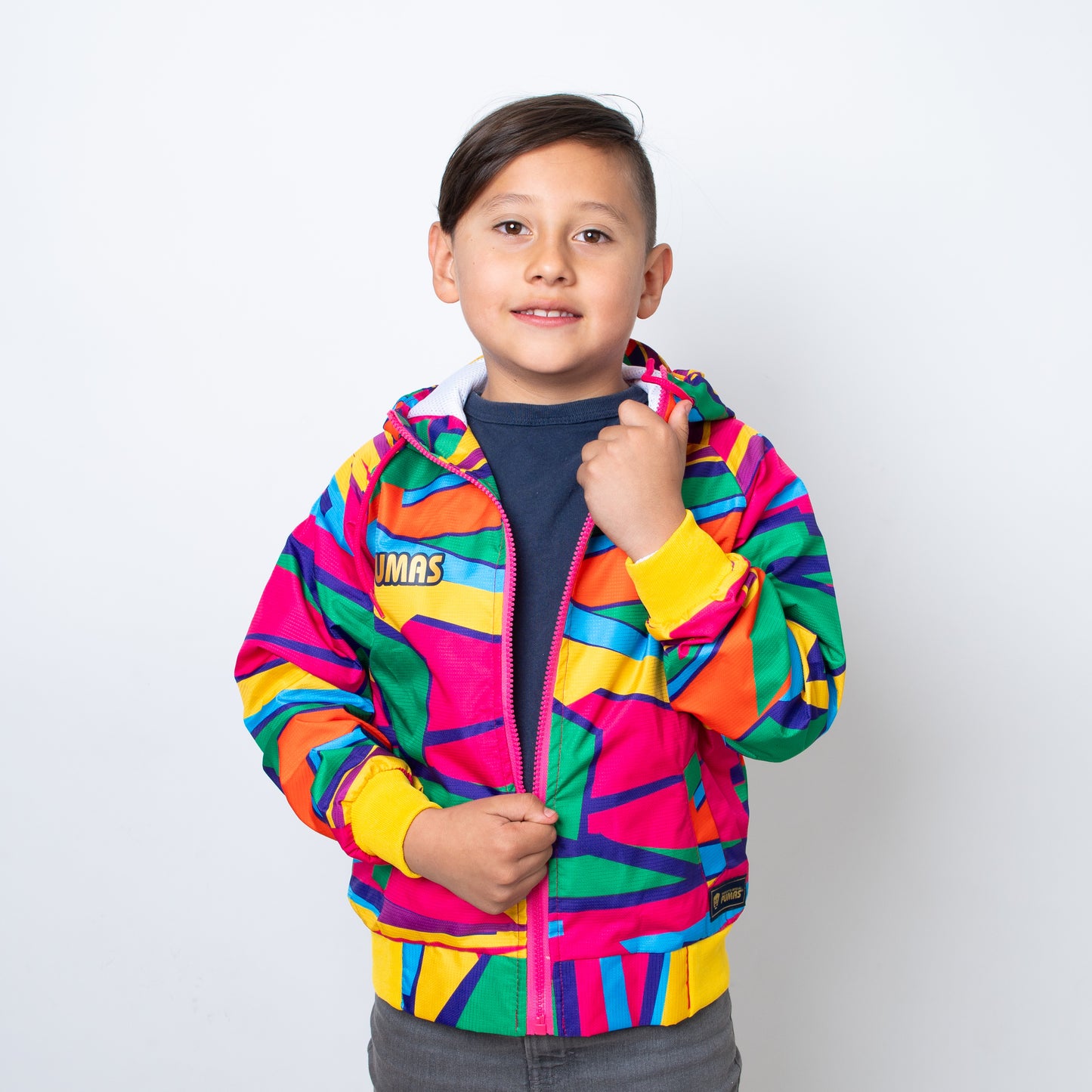 Rompevientos Infantil Jorge Campos – 100% Poliéster, Diseño Oficial